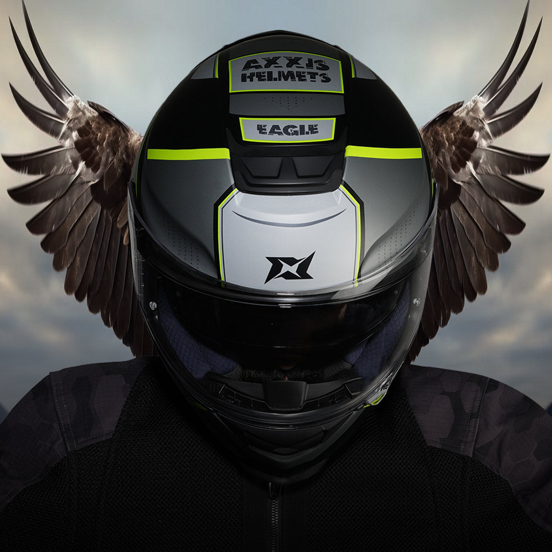 mt axxis eagle helmet SV Snap Black Grey Full Face Axxis Eagle Sv Rx Bo