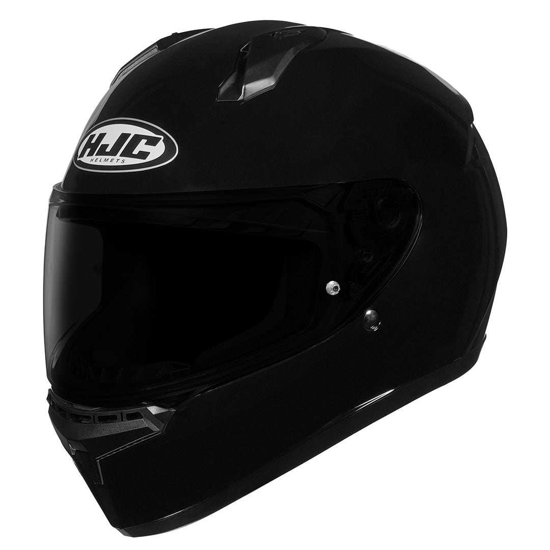 HJC C10 Solid Black Helmet | Full-Face ECE 22.06 Certified Helmet