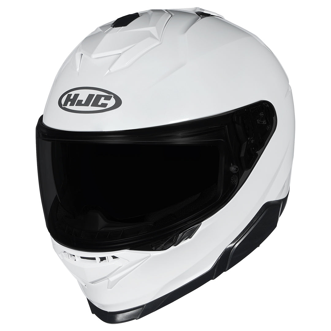 HJC I71 Solid Pearl White Helmet | Premium Full-Face Helmet
