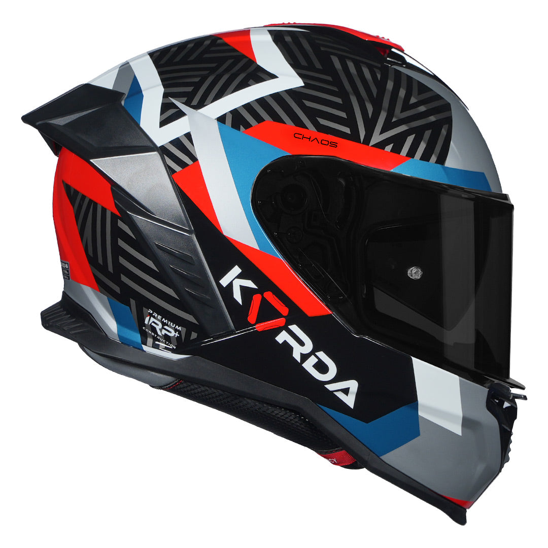 ネクキュラ Korda Shockwave Chaos Helmet, Blue | With Fog-Free 200+ Max