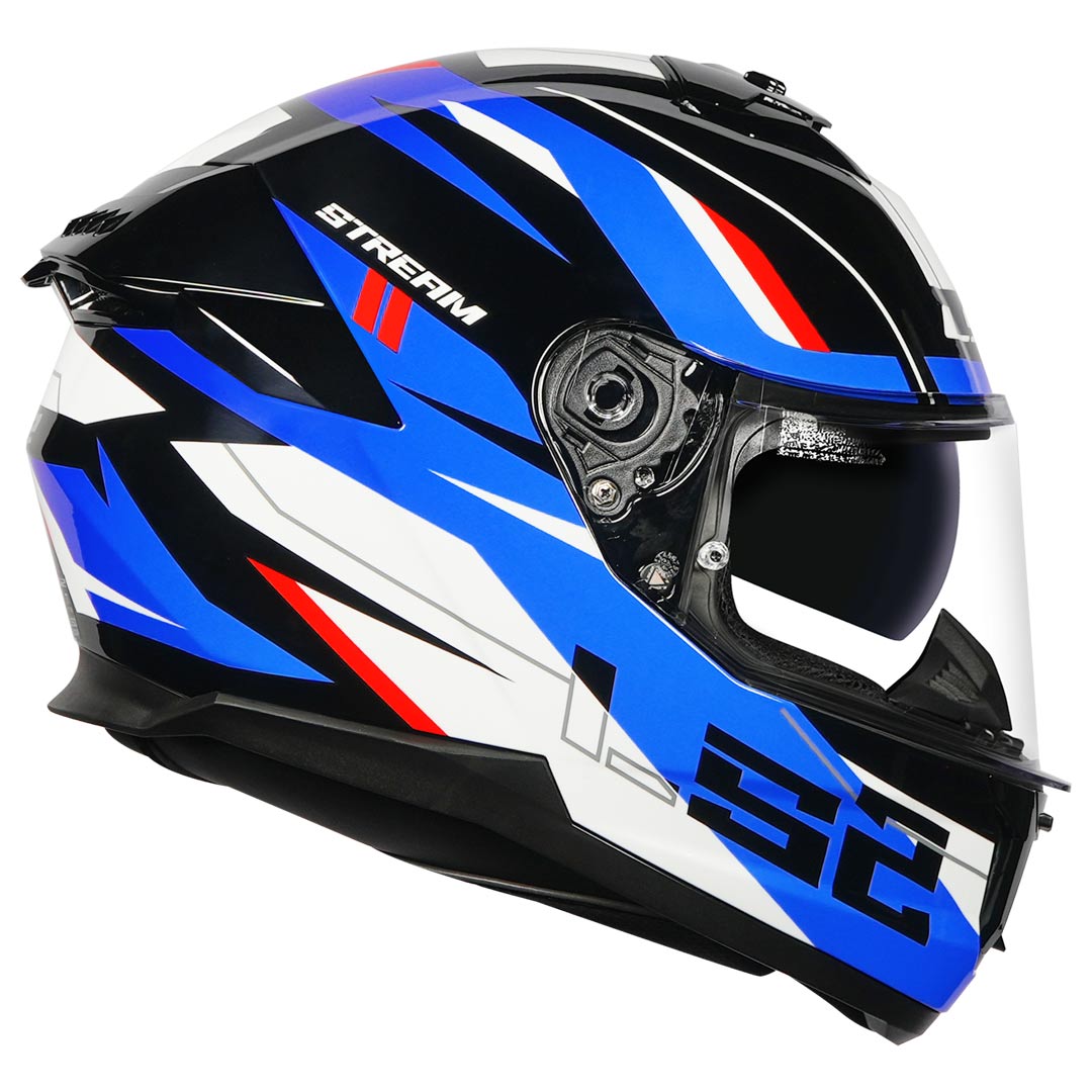 ls2 blue helmet LS2 FF320 Stream 2 Bolt Helmet
