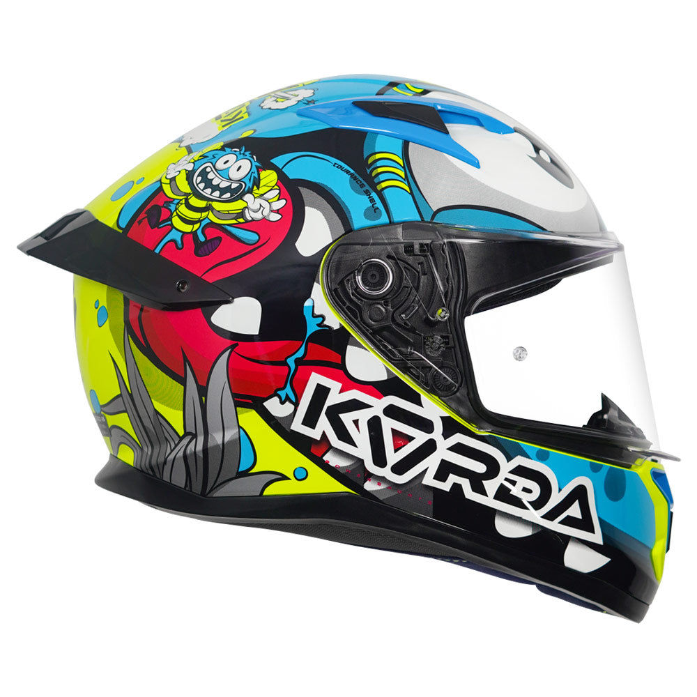 Korda Tourance Baduy Motorcycle Helmet With Sun Visor – PowerSports