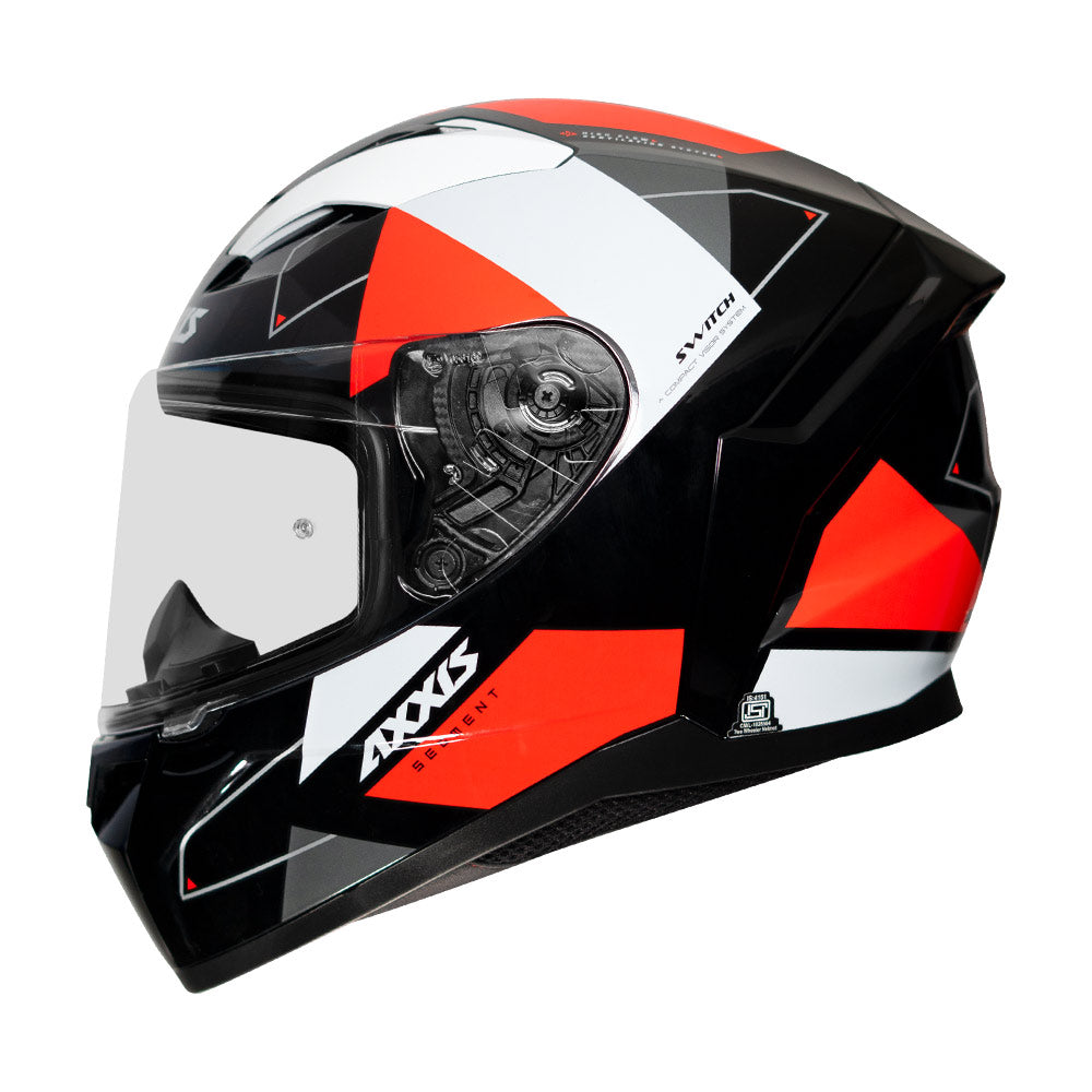 Axxis Segment Switch Helmet fluorescent orange side