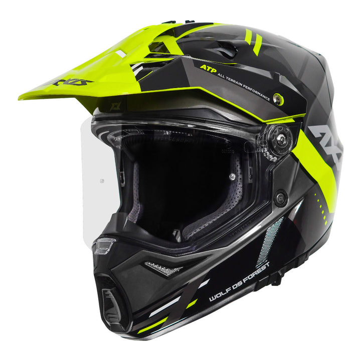 Axxis Wolf DS Forest Dual sport Helmet fluorescent yellow
