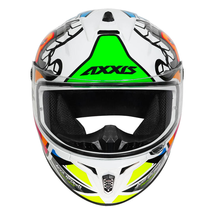 Axxis Draken S Parrot Helmet white front
