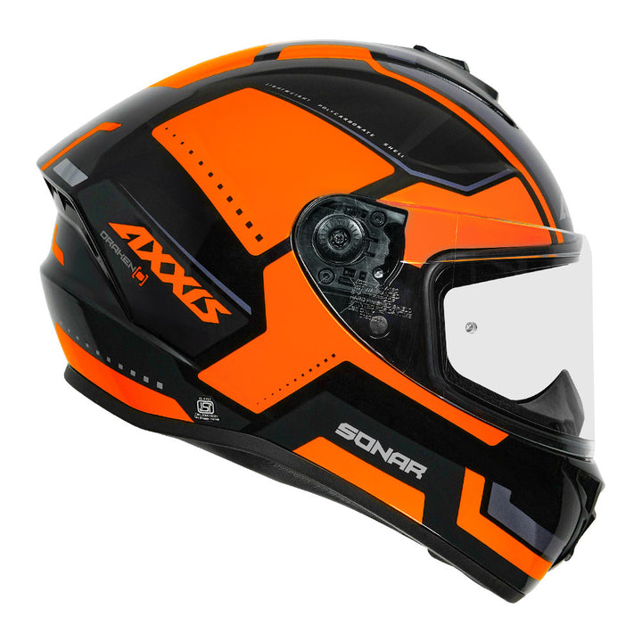 Axxis Draken S Sonar Helmet orange