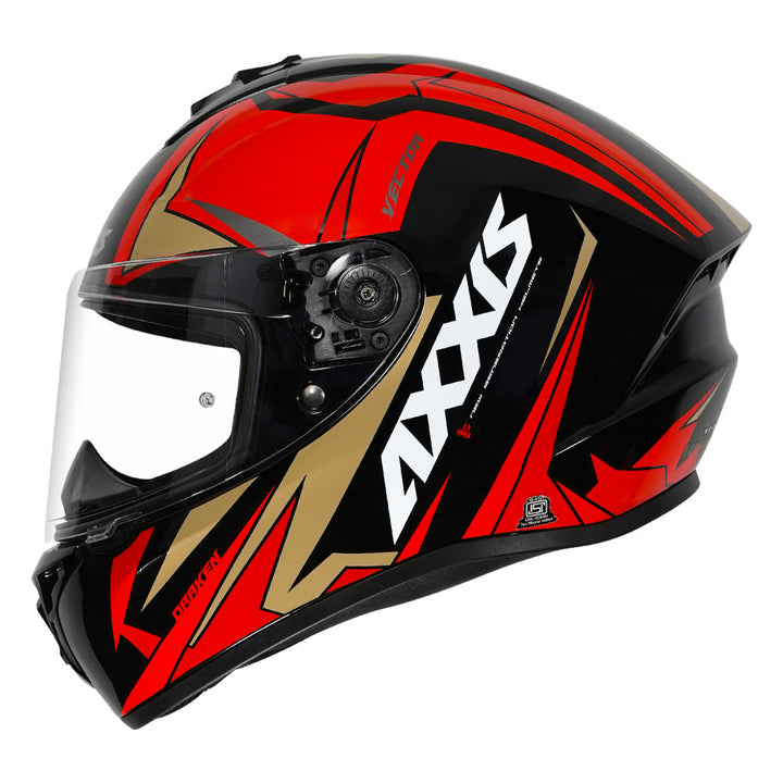 Axxis Draken S Vector Helmet red side