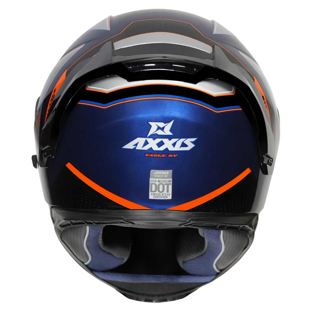 Axxis Eagle Balance helmet blue back