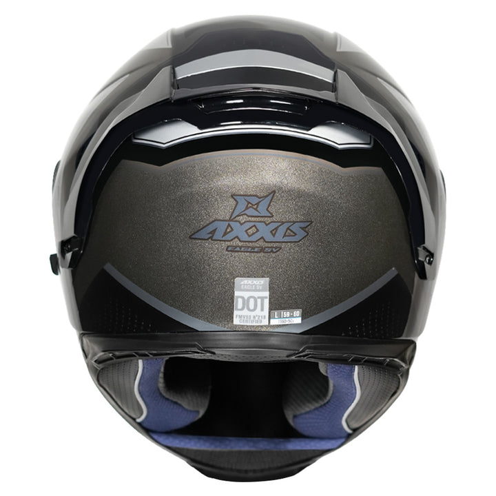Axxis Eagle Balance helmet grey back