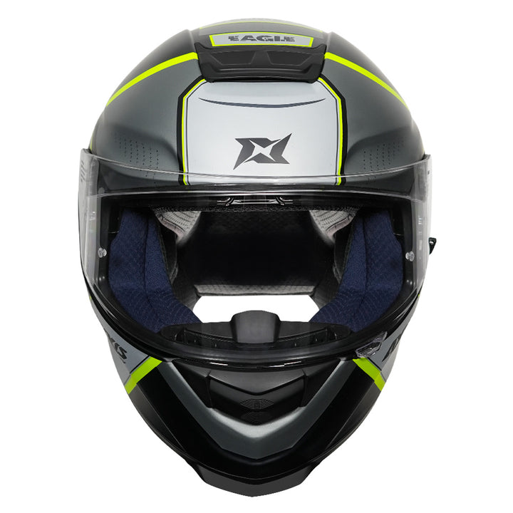 Axxis Eagle Balance helmet matt fluorescent yellow front