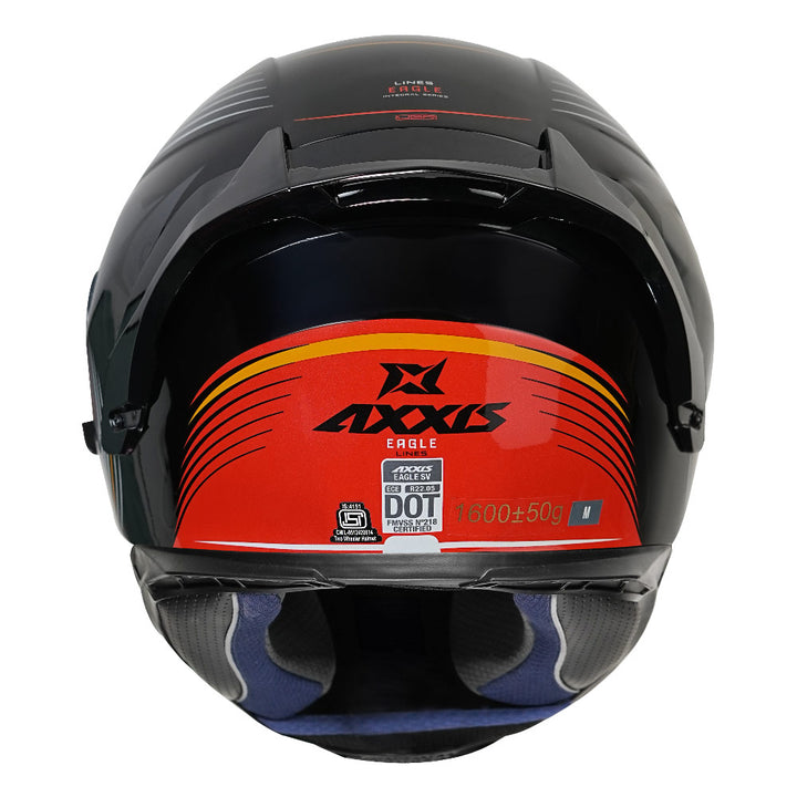 Axxis Eagle SV Lines Helmet red back