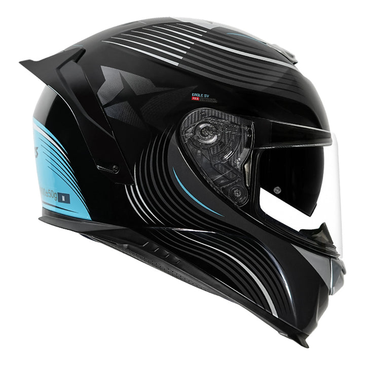 Axxis Eagle SV Lines Helmet blue side