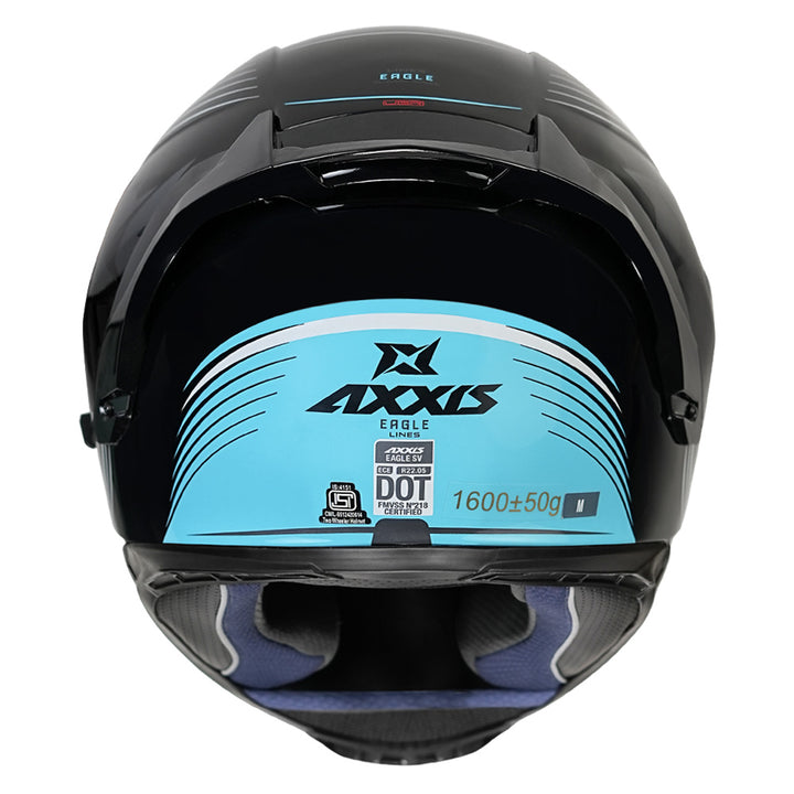 Axxis Eagle SV Lines Helmet blue back