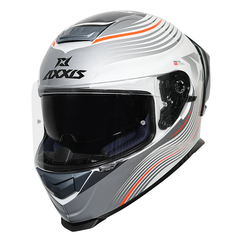 Axxis Eagle SV Lines Helmet orange frontal