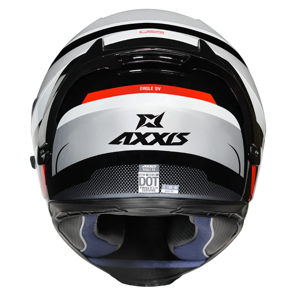 Axxis Eagle Quirly Helmet red back