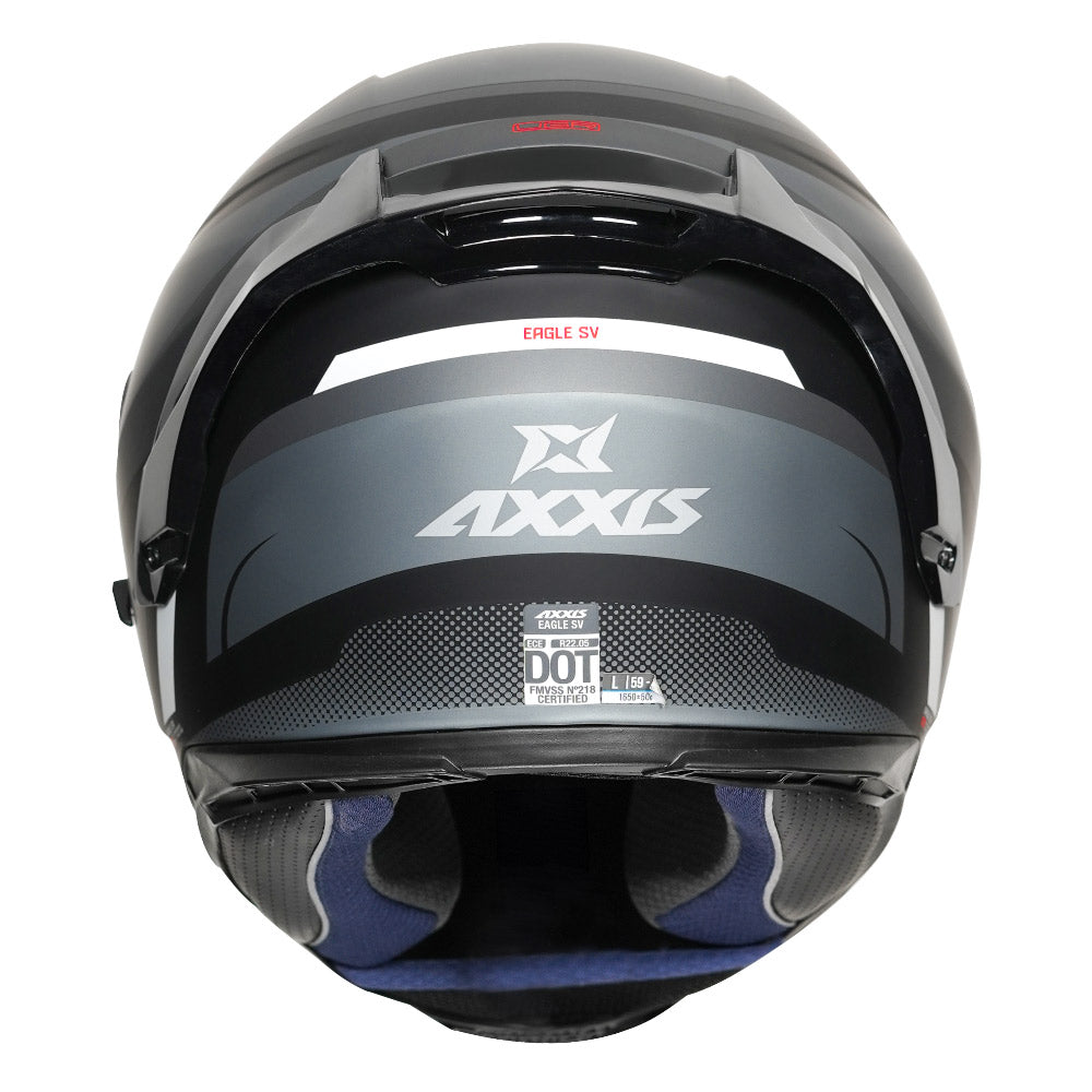Axxis Eagle Quirly Helmet black back