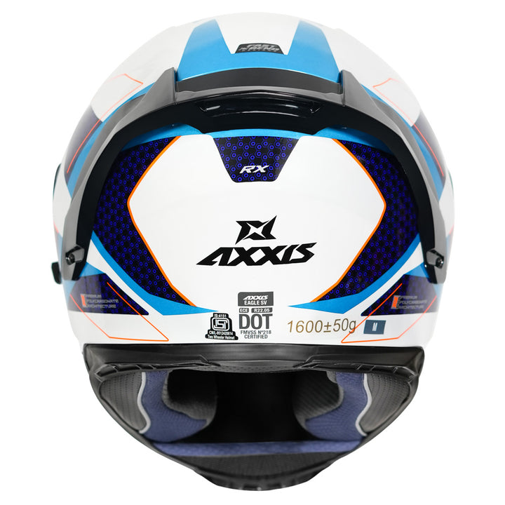 Axxis Eagle SV RX Helmet blue back