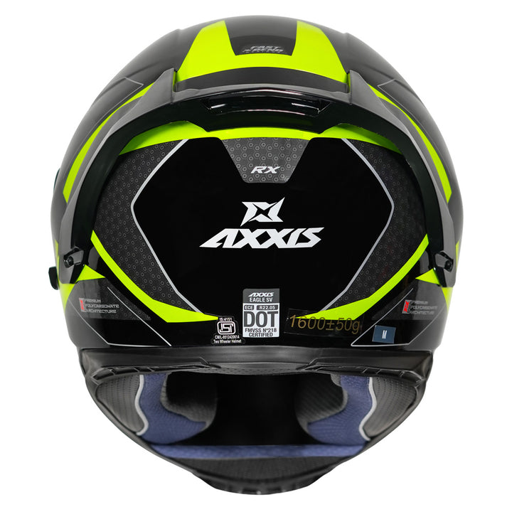 Axxis Eagle SV RX Helmet fluorescent yellow back