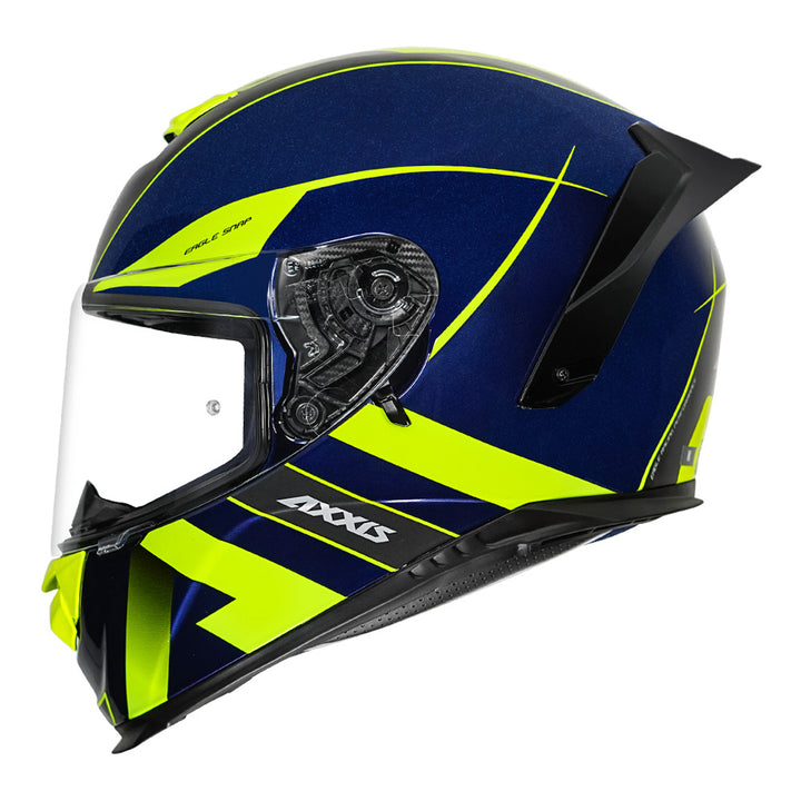 Axxis Eagle SV Snap Helmet fluorescent yellow side