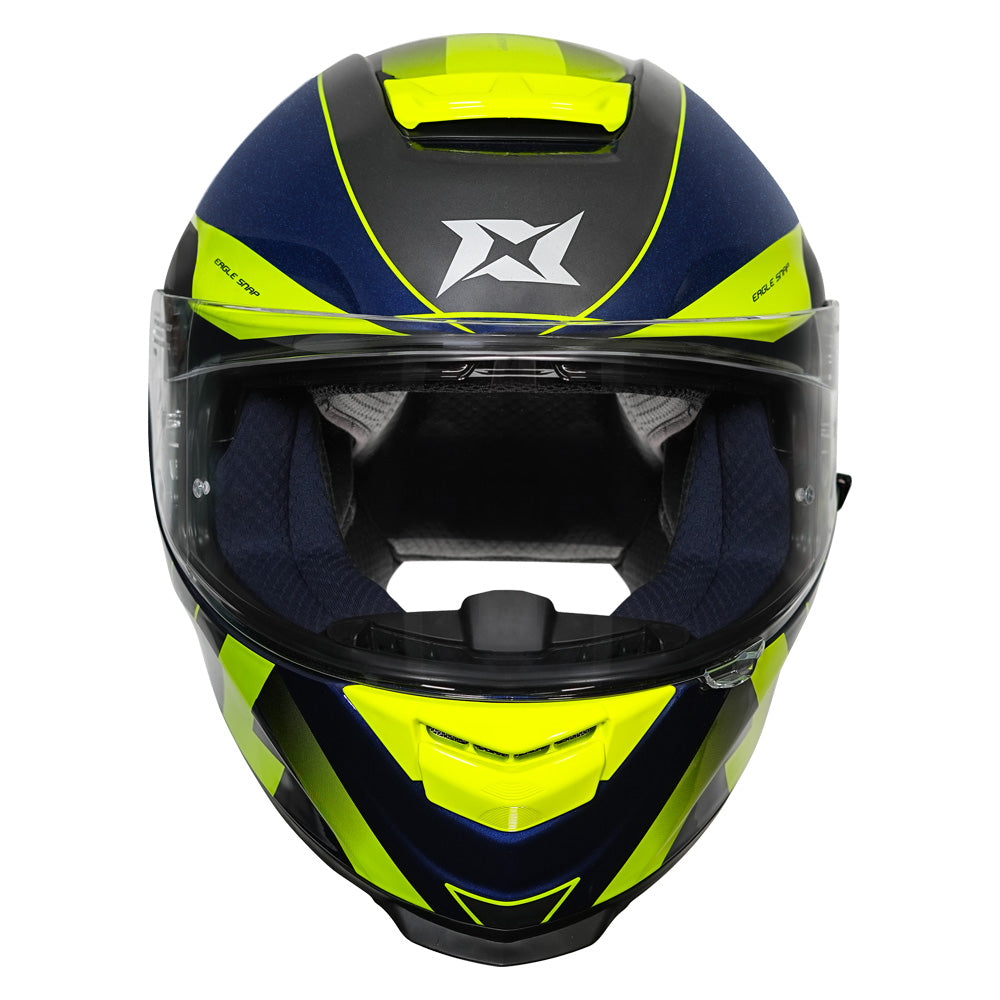 Axxis Eagle SV Snap Helmet fluorescent yellow front