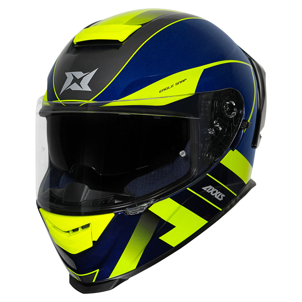 Axxis Eagle SV Snap Helmet fluorescent yellow frontal