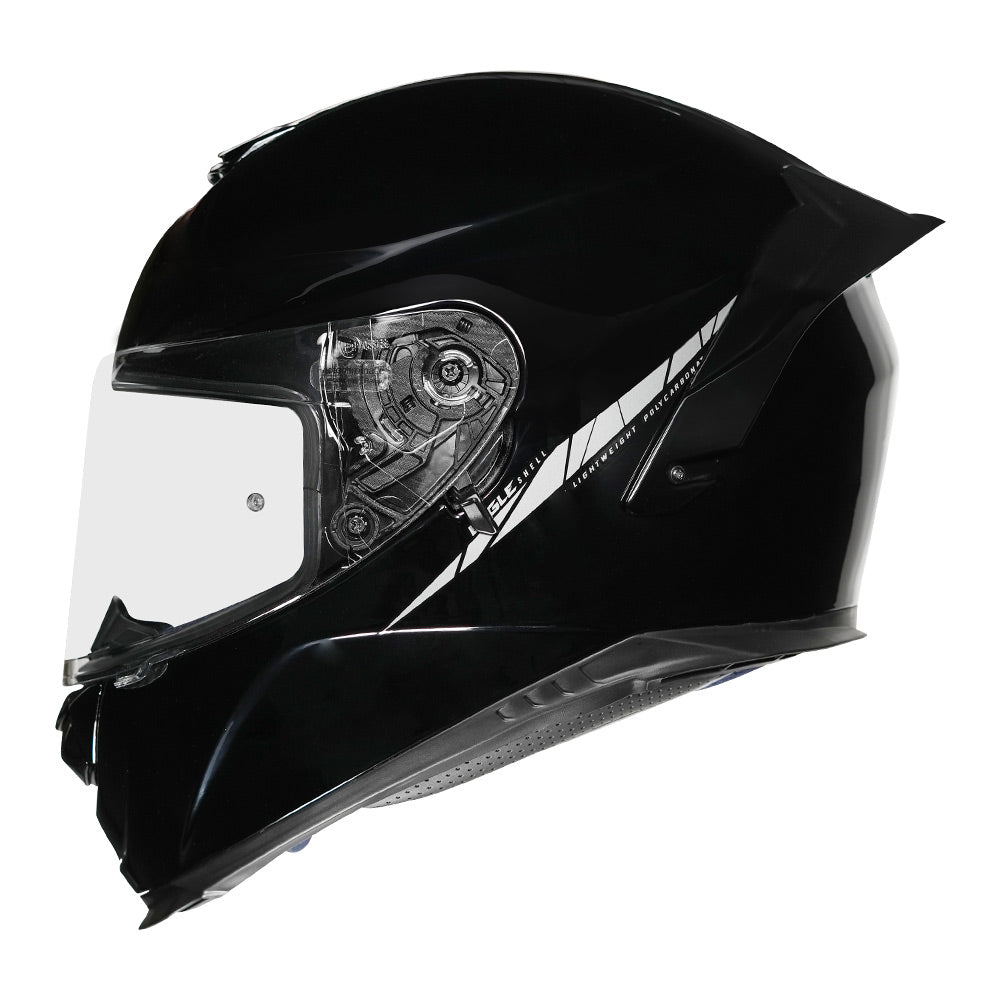 Axxis Eagle Solid Helmet gloss black side