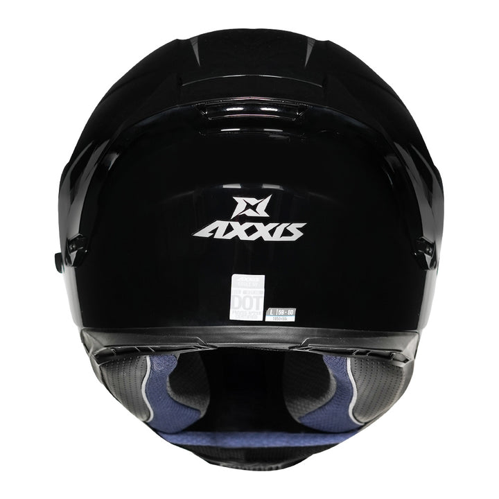 Axxis Eagle Solid Helmet gloss black back