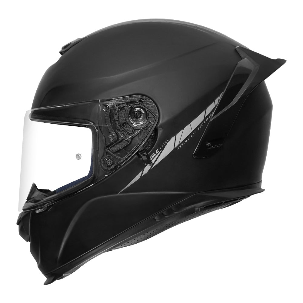 Axxis Eagle Solid Helmet matt black side