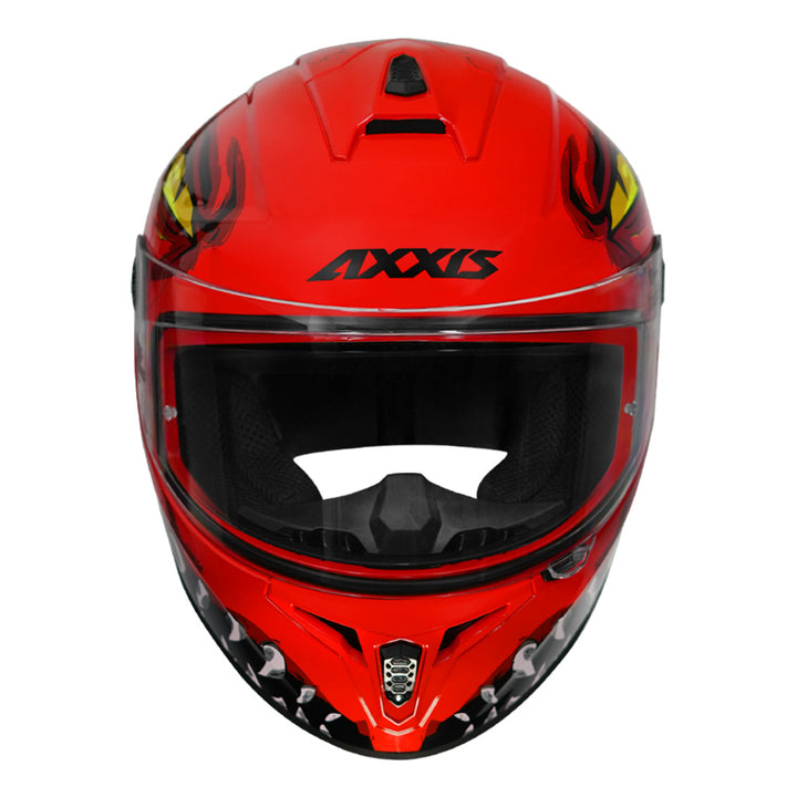 Axxis Draken S Forza Helmet red front