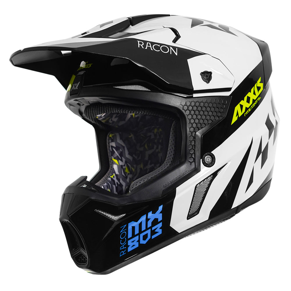 Axxis Wolf Racon Motocross Helmet white