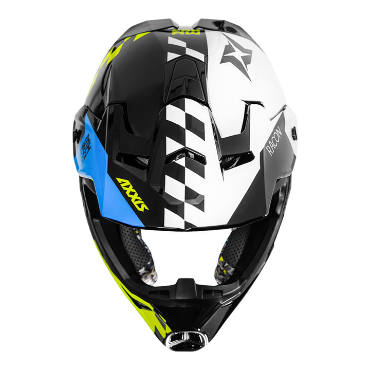 Axxis Wolf Racon Motocross Helmet white top