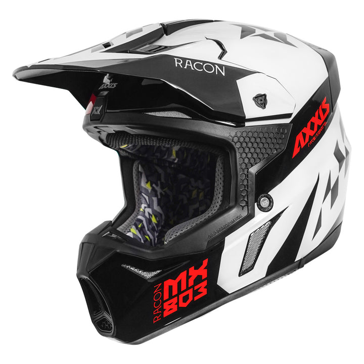 Axxis Wolf Racon Motocross Helmet red