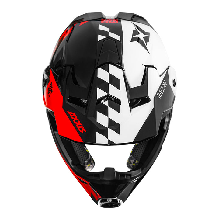 Axxis Wolf Racon Motocross Helmet red top