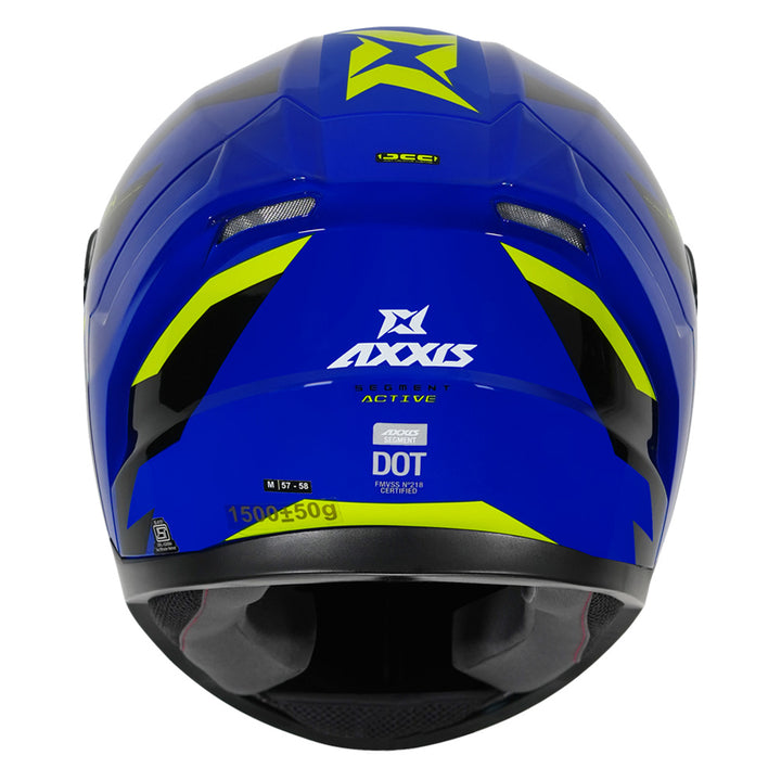 Axxis Segment Active Helmet blue back