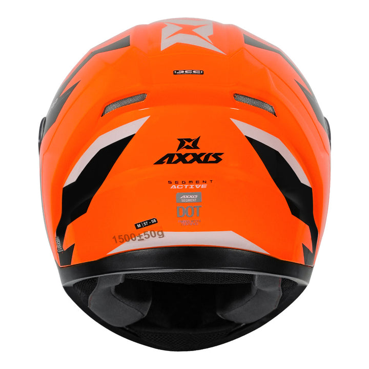 Axxis Segment Active Helmet orange back