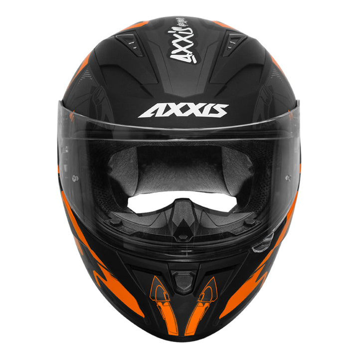 Axxis Segment Arrows Helmet orange front