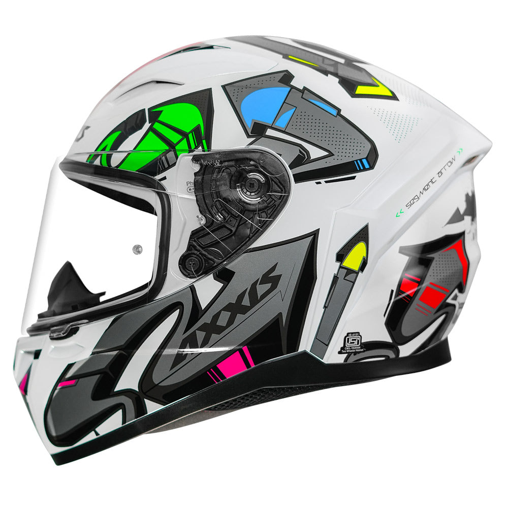 Axxis Segment Arrows Helmet grey side