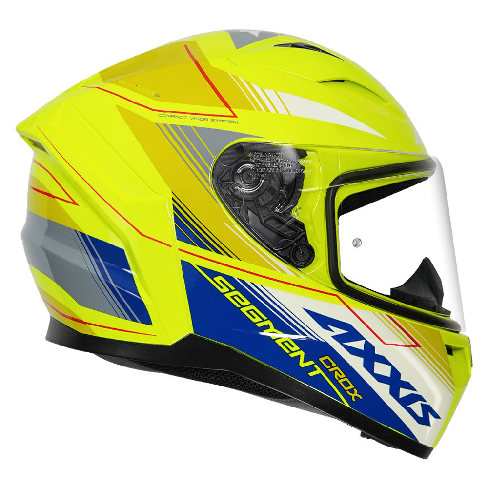 Axxis Segment Crox Helmet fluorescent yellow