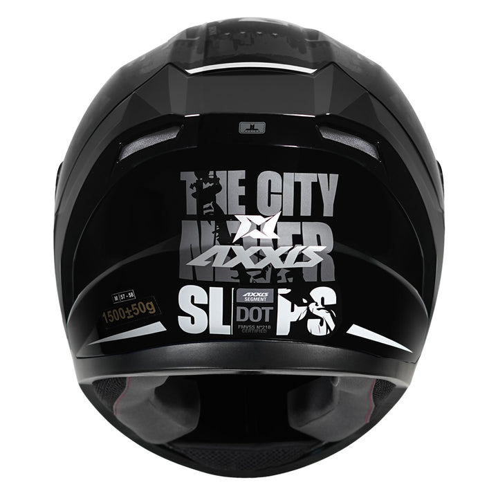 Axxis Segment NYC Helmet black back
