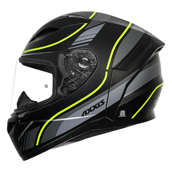 Axxis Segment Neyva Helmet fluorescent yellow side