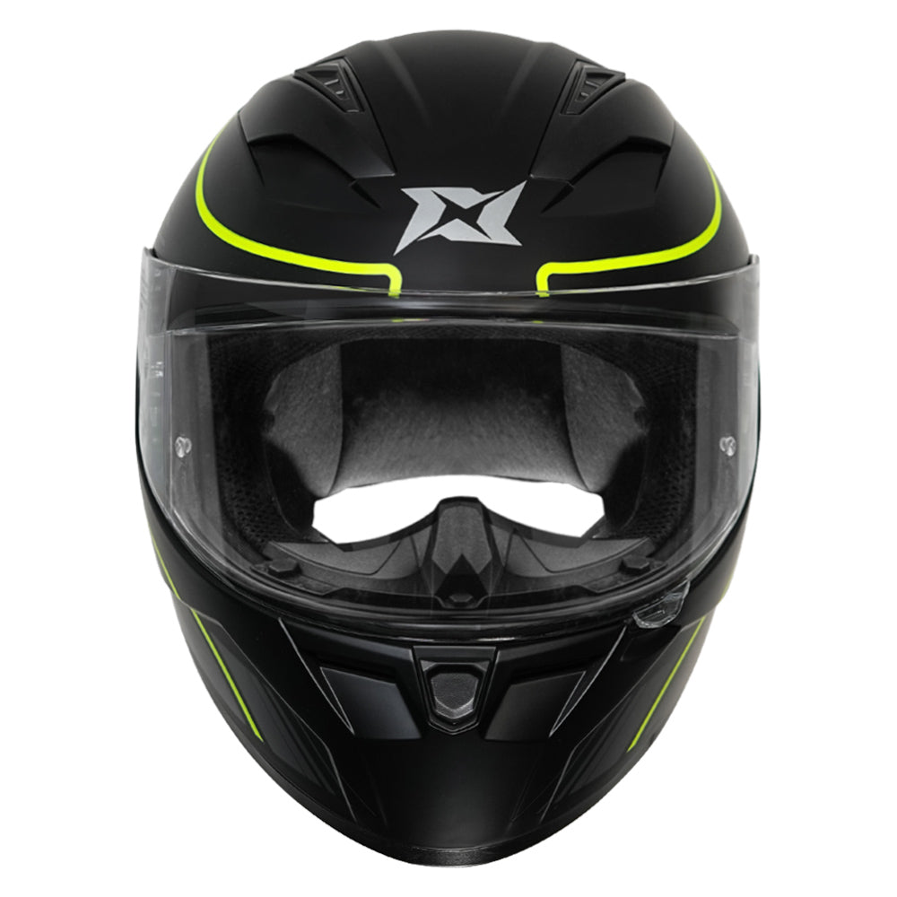 Axxis Segment Neyva Helmet fluorescent yellow front