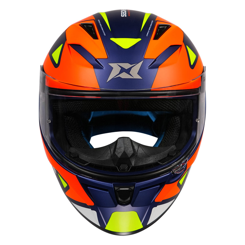 Axxis Segment Seek Helmet fluorescent orange front