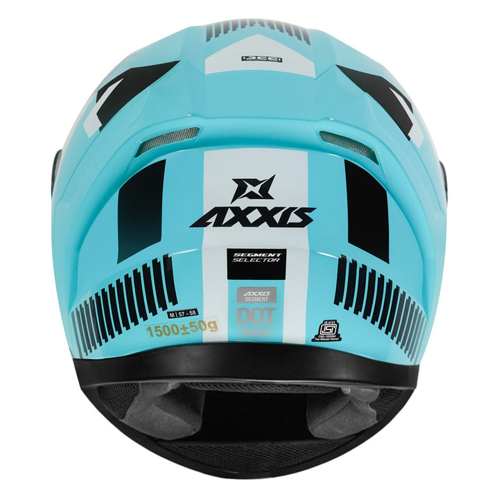 Axxis Segment Selector Helmet blue back