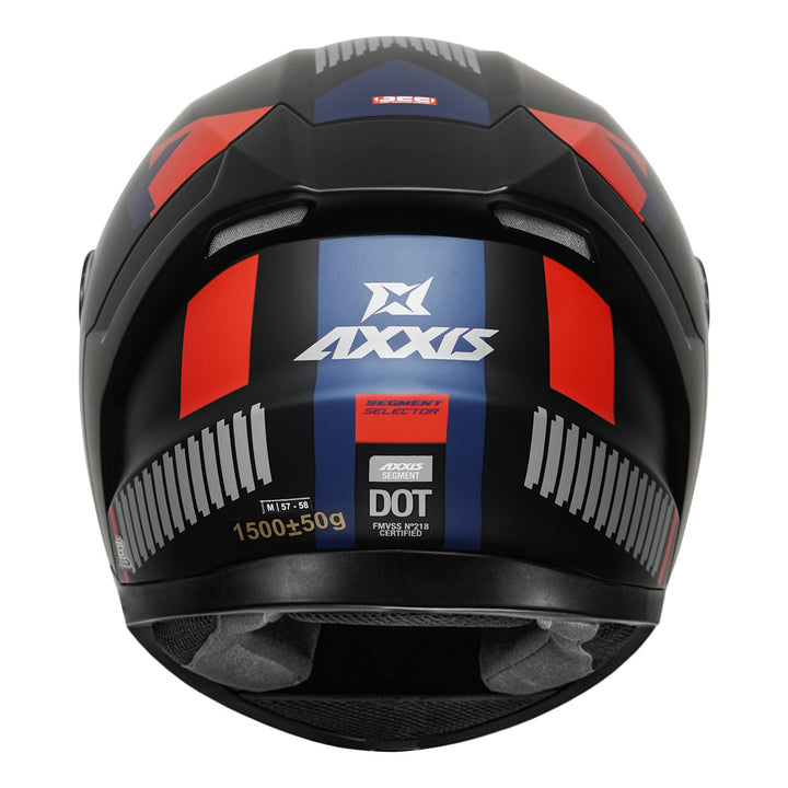 Axxis Segment Selector Helmet red back