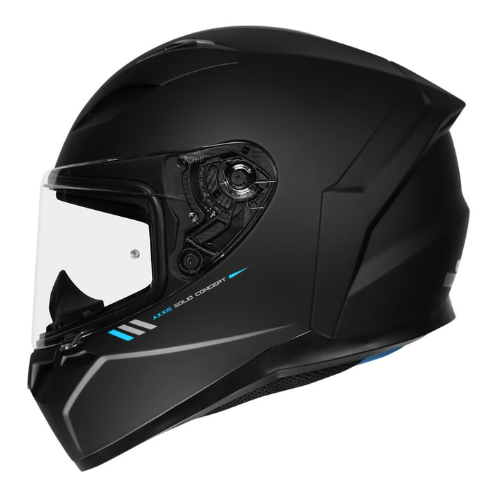 Axxis Segment Solid Matt Black Helmet side