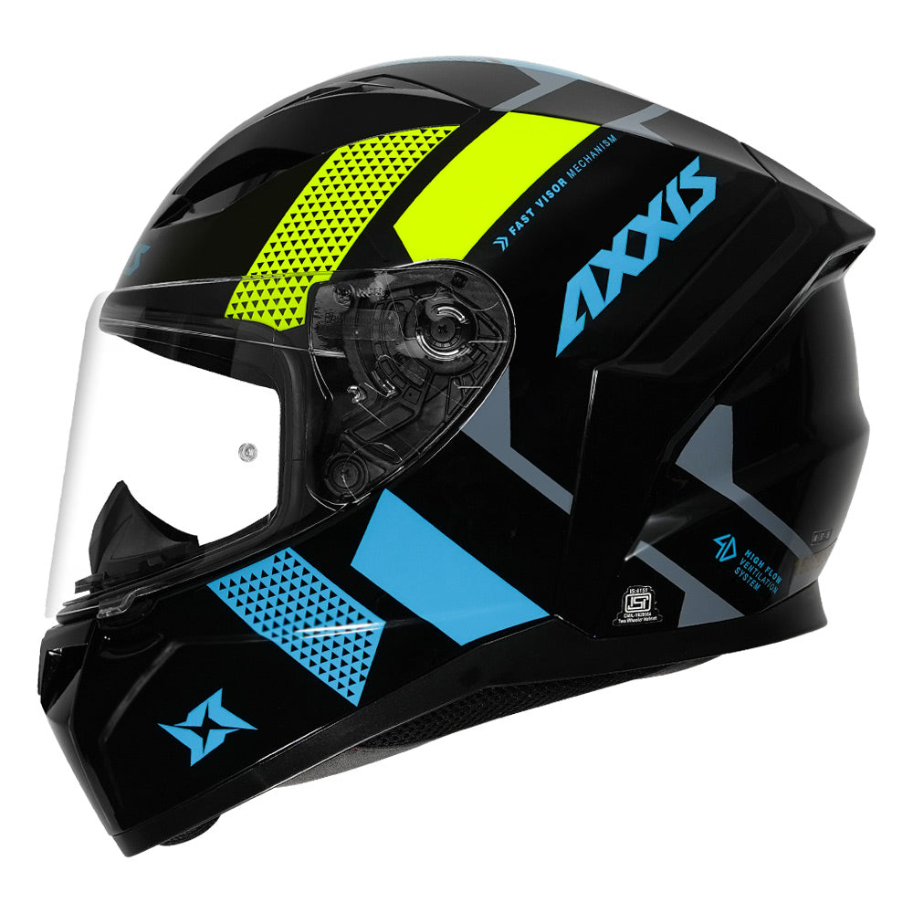 Axxis Segment Squame Helmet blue side