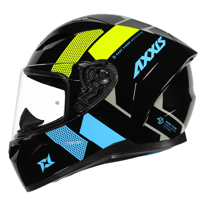 Axxis Segment Squame Helmet blue side