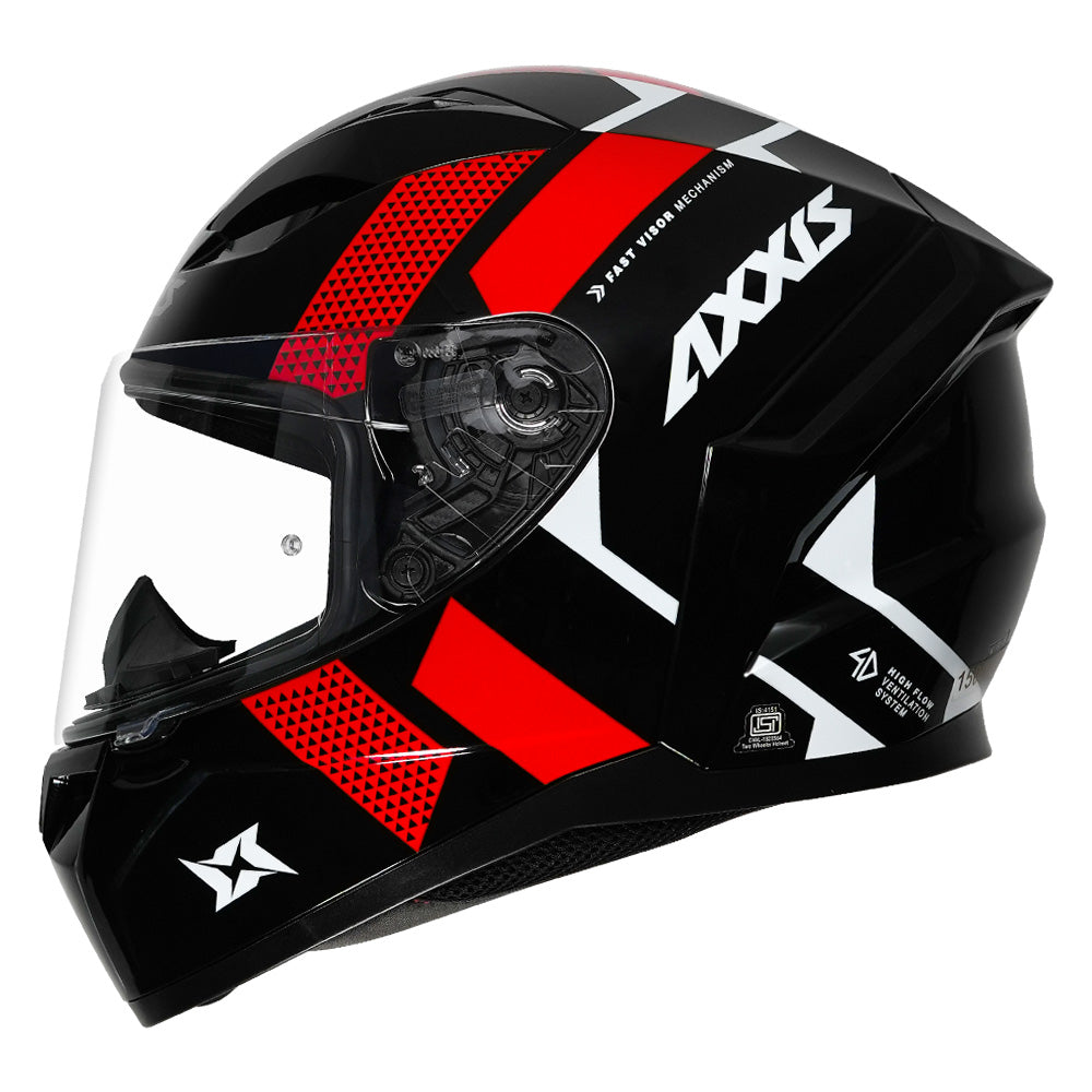 Axxis Segment Squame Helmet red side