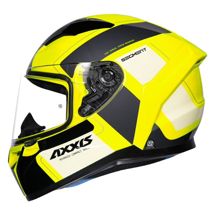 Axxis Segment Vantage Helmet fluorescent yellow side