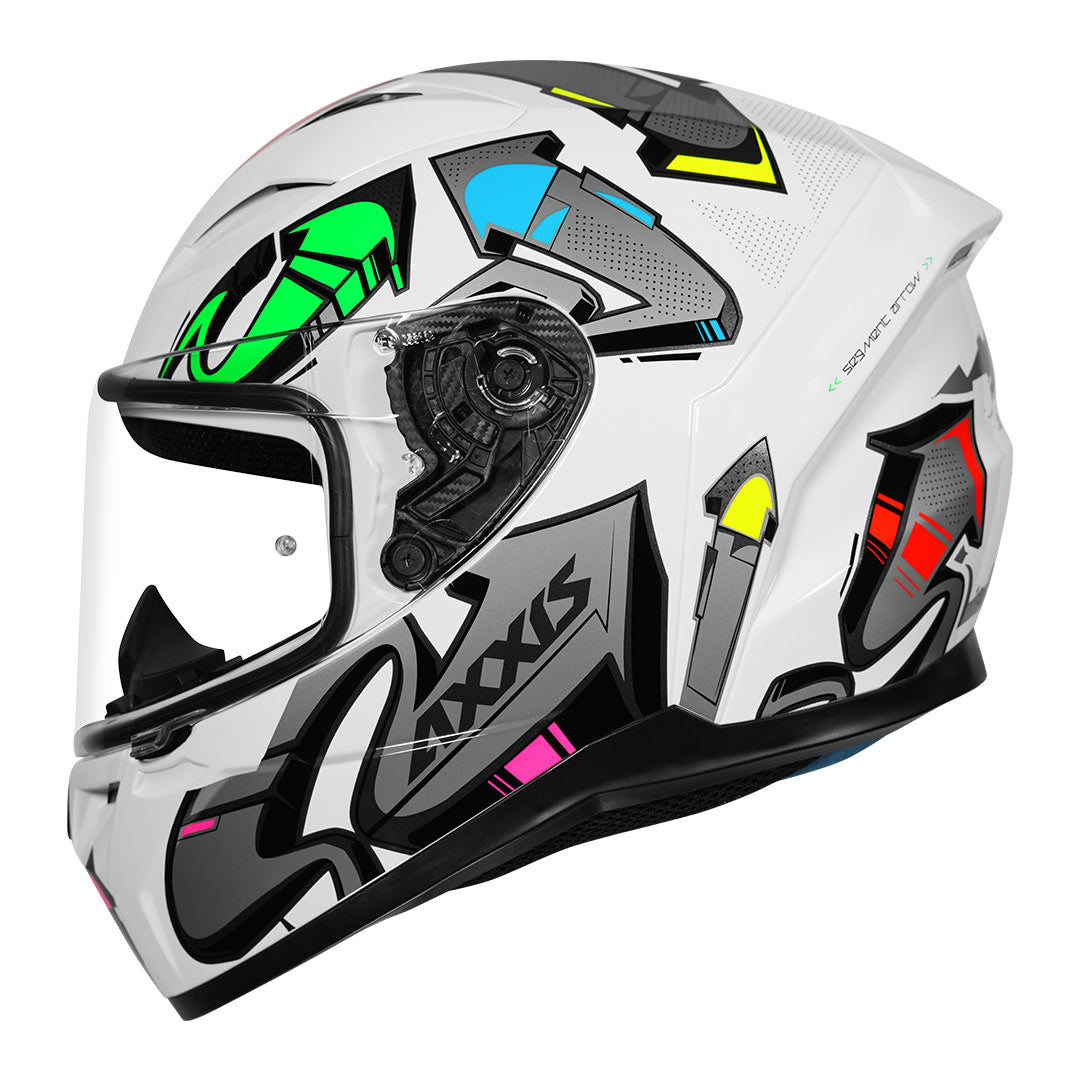 Axxis Segment Arrows Helmet grey side